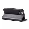 Magnet Fancy Case Case pour iPhone 12 Pro Max Pouch Wallet Card Holder Noir