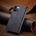 Magnet Fancy Case Case pour iPhone 12 Pro Max Pouch Wallet Card Holder Noir