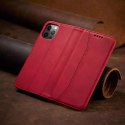 Magnet Fancy Case Case pour iPhone 12 Pro Pouch Card Wallet Card Stand Rouge