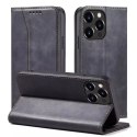 Magnet Fancy Case Case pour iPhone 13 Pro Max Pouch Wallet Card Holder Noir