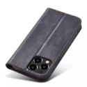 Magnet Fancy Case Case pour iPhone 13 Pro Max Pouch Wallet Card Holder Noir