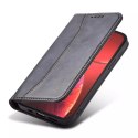 Magnet Fancy Case Case pour iPhone 13 Pro Max Pouch Wallet Card Holder Noir