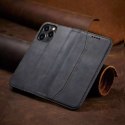 Magnet Fancy Case Case pour iPhone 13 Pro Max Pouch Wallet Card Holder Noir