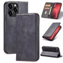 Magnet Fancy Case Case pour iPhone 13 Pro Max Pouch Wallet Card Holder Noir