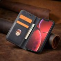 Magnet Fancy Case Case pour iPhone 13 Pro Max Pouch Wallet Card Holder Noir