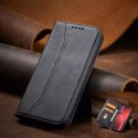 Magnet Fancy Case Case pour iPhone 13 Pro Max Pouch Wallet Card Holder Noir