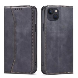 Magnet Fancy Case for iPhone 13 Pouch Card Wallet Card Stand Noir