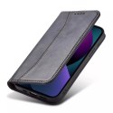 Magnet Fancy Case for iPhone 13 Pouch Card Wallet Card Stand Noir