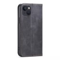 Magnet Fancy Case for iPhone 13 Pouch Card Wallet Card Stand Noir