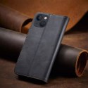 Magnet Fancy Case for iPhone 13 Pouch Card Wallet Card Stand Noir