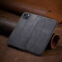 Magnet Fancy Case for iPhone 13 Pouch Card Wallet Card Stand Noir