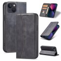 Magnet Fancy Case for iPhone 13 Pouch Card Wallet Card Stand Noir