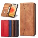 Magnet Fancy Case pour iPhone 12 Pro Max Pouch Wallet Card Holder Marron