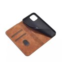 Magnet Fancy Case pour iPhone 12 Pro Max Pouch Wallet Card Holder Marron