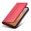 Magnet Fancy Case pour iPhone 12 Pro Max Pouch Wallet Card Holder Rouge