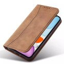 Magnet Fancy Case pour iPhone 12 couverture porte-cartes porte-cartes marron