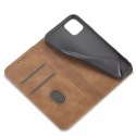 Magnet Fancy Case pour iPhone 12 couverture porte-cartes porte-cartes marron