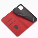 Magnet Fancy Case pour iPhone 12 couverture porte-cartes porte-cartes rouge