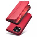 Magnet Fancy Case pour iPhone 13 Pro Cover Card Wallet Card Stand Rouge