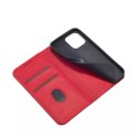 Magnet Fancy Case pour iPhone 13 Pro Cover Card Wallet Card Stand Rouge