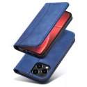 Magnet Fancy Case pour iPhone 13 Pro couverture porte-cartes porte-cartes bleu