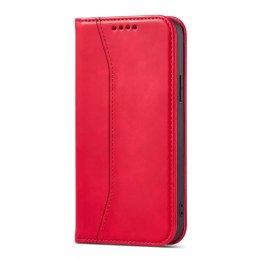 Magnet Fancy Case pour iPhone 13 couverture porte-cartes porte-cartes rouge