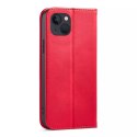 Magnet Fancy Case pour iPhone 13 couverture porte-cartes porte-cartes rouge