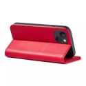 Magnet Fancy Case pour iPhone 13 couverture porte-cartes porte-cartes rouge