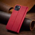 Magnet Fancy Case pour iPhone 13 couverture porte-cartes porte-cartes rouge