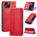 Magnet Fancy Case pour iPhone 13 couverture porte-cartes porte-cartes rouge