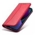 Magnet Fancy Case pour iPhone 13 couverture porte-cartes porte-cartes rouge