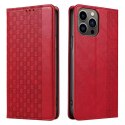 Magnet Strap Case Case pour iPhone 12 Pro Max Pouch Wallet + Mini Lanyard Pendentif Rouge