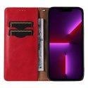 Magnet Strap Case Case pour iPhone 12 Pro Max Pouch Wallet + Mini Lanyard Pendentif Rouge