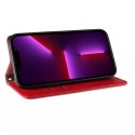 Magnet Strap Case Case pour iPhone 12 Pro Max Pouch Wallet + Mini Lanyard Pendentif Rouge