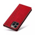 Magnet Strap Case Case pour iPhone 12 Pro Max Pouch Wallet + Mini Lanyard Pendentif Rouge