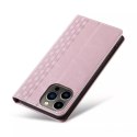 Magnet Strap Case Case pour iPhone 13 Pro Max Pouch Wallet + Mini Lanyard Pendentif Rose