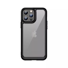 Coque Outer Space pour iPhone 12 Pro couverture rigide avec cadre en gel noir