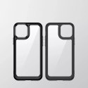 Coque Outer Space pour iPhone 12 couverture rigide avec un cadre en gel noir