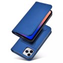 Étui pour cartes magnétiques pour iPhone 12 Pro Max pochette porte-cartes porte-cartes bleu