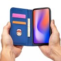 Étui pour cartes magnétiques pour iPhone 12 Pro Max pochette porte-cartes porte-cartes bleu