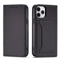 Étui pour cartes magnétiques pour iPhone 12 Pro Max pochette porte-cartes porte-cartes noir