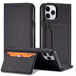 Étui pour cartes magnétiques pour iPhone 12 Pro Max pochette porte-cartes porte-cartes noir