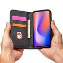 Étui pour cartes magnétiques pour iPhone 12 Pro Max pochette porte-cartes porte-cartes noir