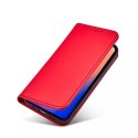 Étui pour cartes magnétiques pour iPhone 12 Pro Max pochette porte-cartes porte-cartes rouge