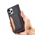 Étui pour cartes magnétiques pour iPhone 12 Pro Pouch Card Wallet Card Holder Noir