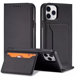 Étui pour cartes magnétiques pour iPhone 12, porte-cartes, porte-cartes, noir