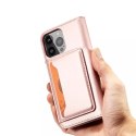 Étui pour cartes magnétiques pour iPhone 13 mini porte-cartes porte-cartes rose