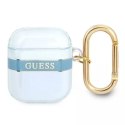 Guess GUA2HHTSB Housse AirPods bleu / bleu Strap Collection