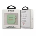 Guess GUA2LSCHSN Housse AirPods vert / vert Silicone Charm Heart Collection