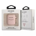 Guess GUA2SGGEP AirPods cover różowy/pink Silicone Glitter